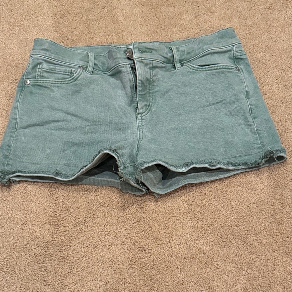 LOFT Teal Jean Shorts for Women